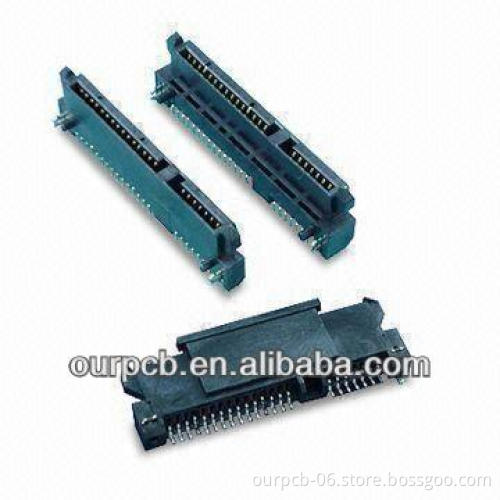 7 + 15 Female DIP 180 SATA Connector with 750V AC for One Minute Dielectric Withstanding Voltage